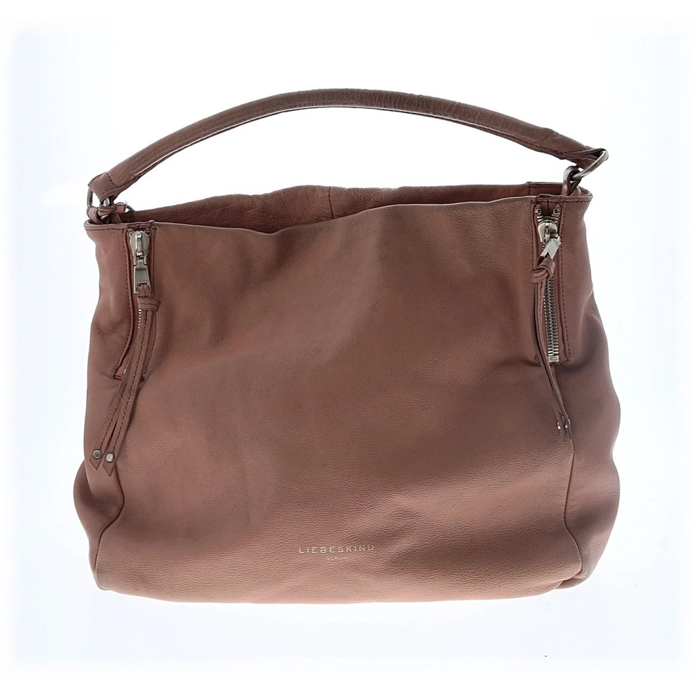 ☀️Liebeskind Berlin Kano Leather hobo light peach milk Tan Shoulder Bag purse